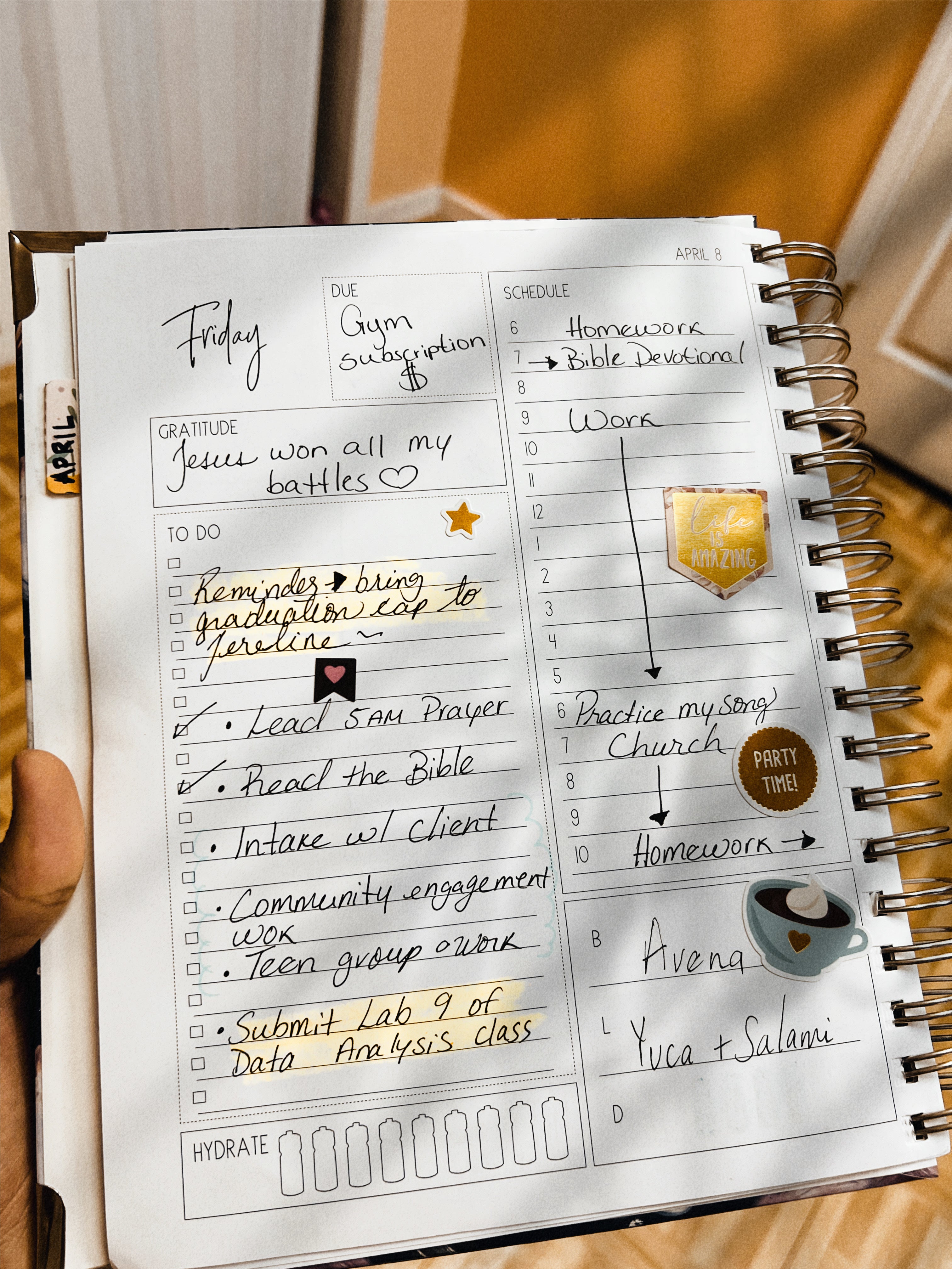 Tillie Lilac 12 Month Daily Planner Ivory Paper Co