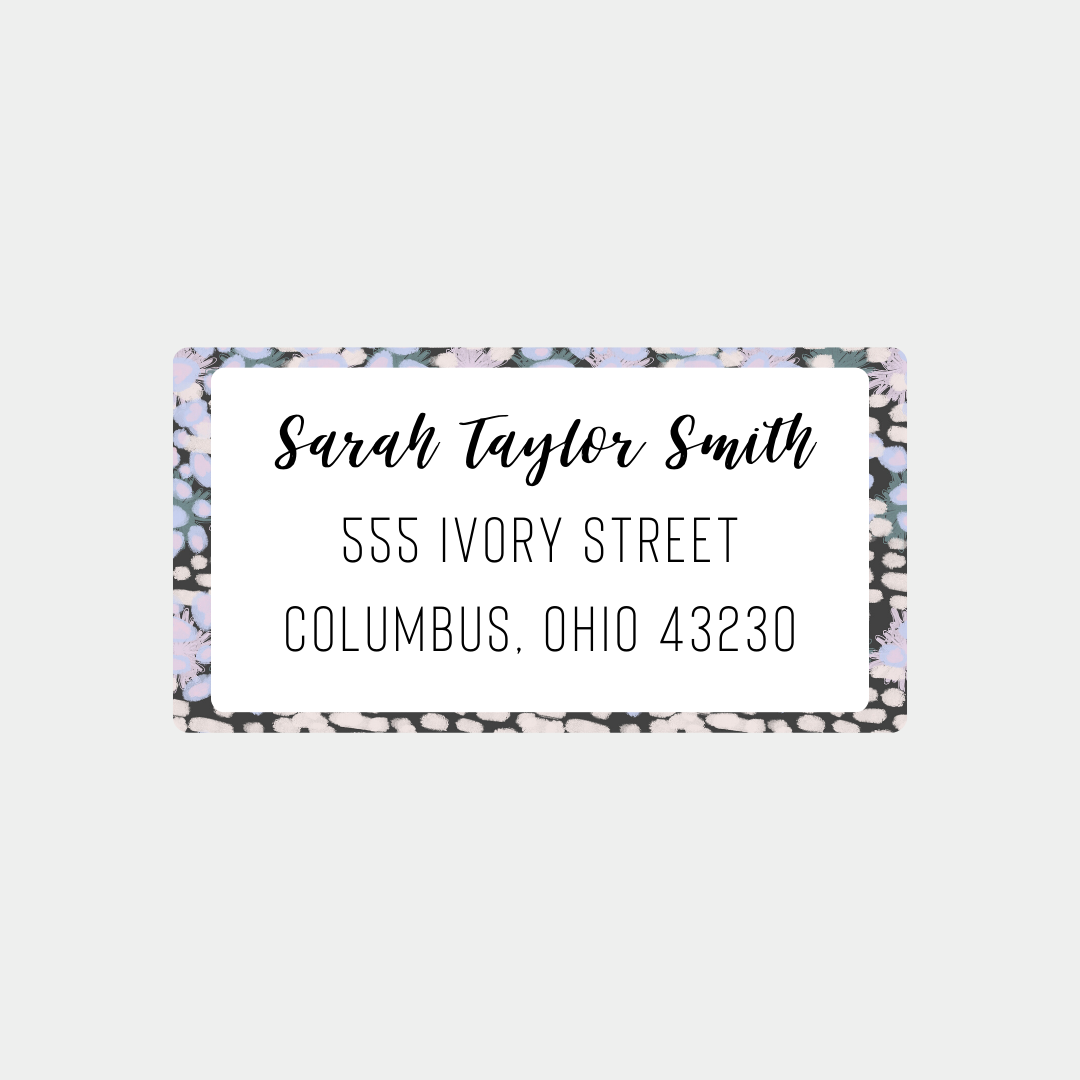 Deep Speckled - Return Address Labels – Ivory Paper Co