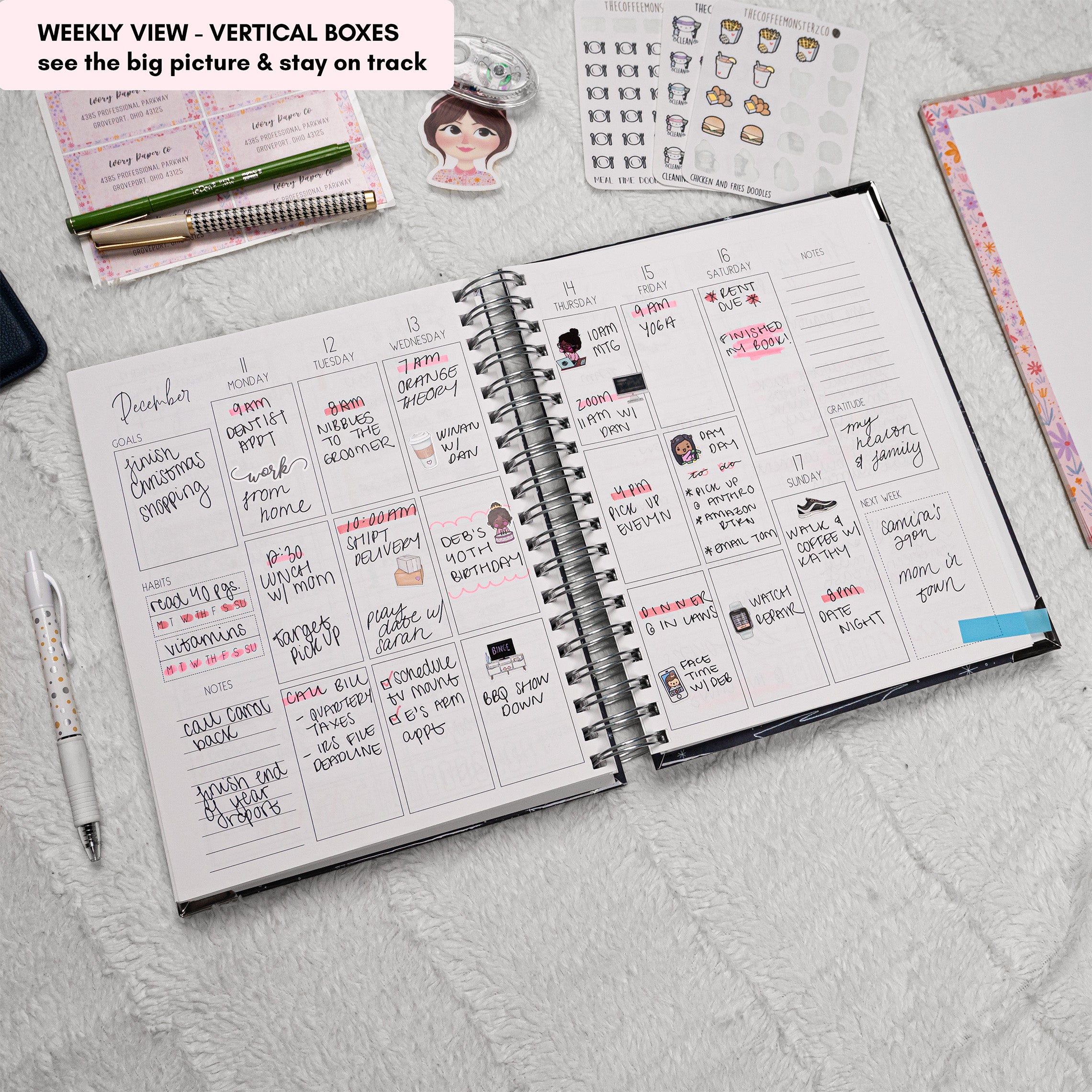 Planner | Custom Start Month | Weekly Planner | Hourly top Planner | Custom Planner | Personal Planner | Life Planner | Planners | Pineapple