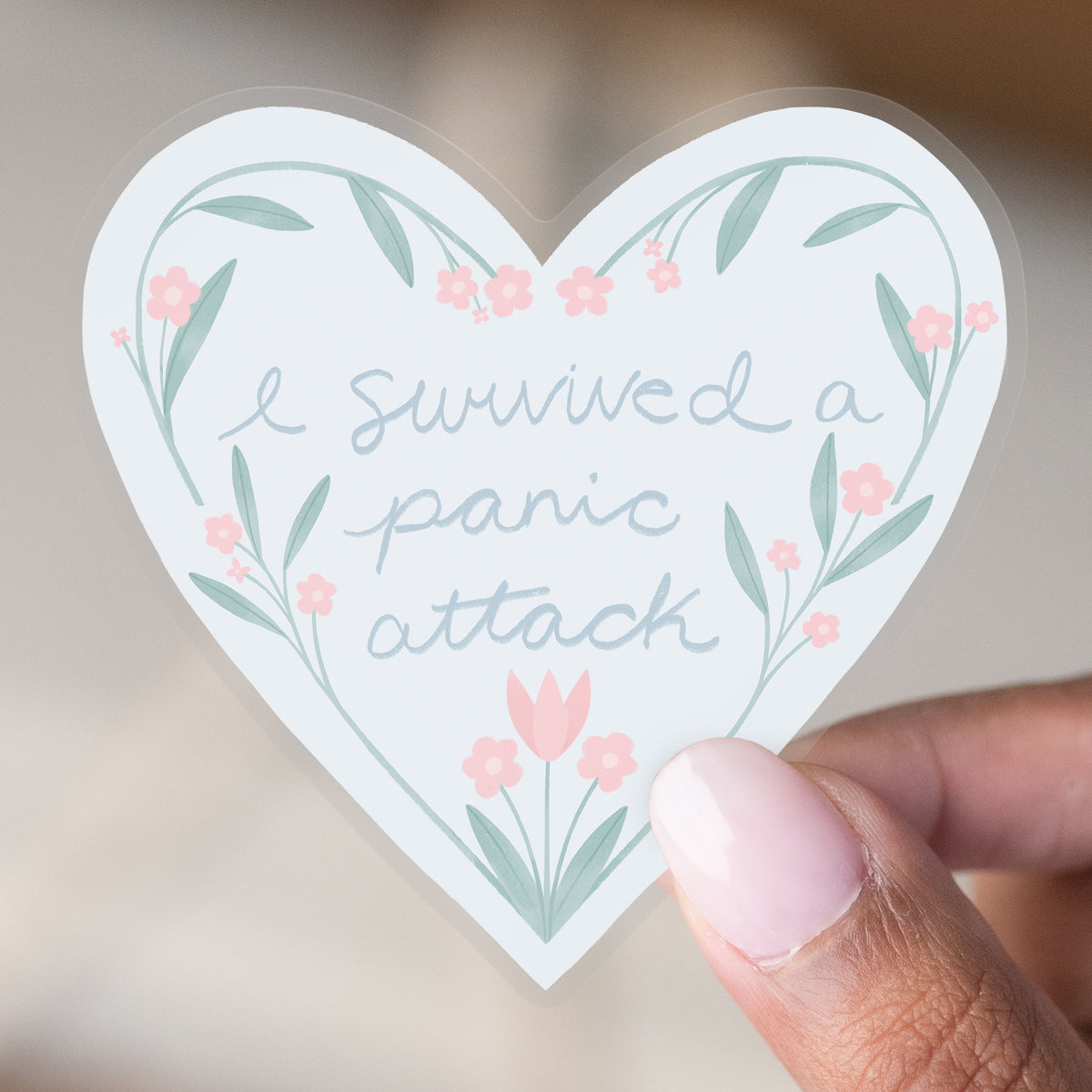 Panic Attack Sticker CLEAR